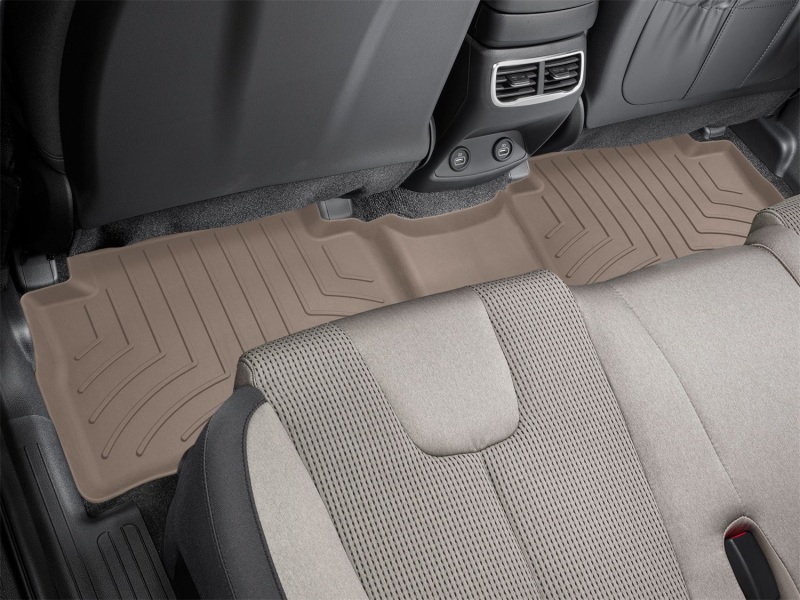 Hyundai Santa Fe FloorMat - Rear - WeatherTech - FloorLiner HP - Tan - `21-`27