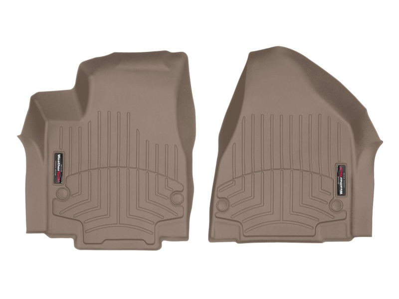 Chrysler Pacifica Floor Mat Set - Front - WeatherTech - FloorLiner DigitalFit - Tan - `21-`27