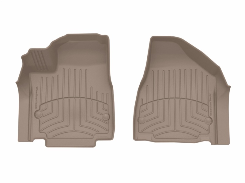 Chrysler Pacifica Floor Mats - Front - WeatherTech - FloorLiner HP - Tan - `21-`24