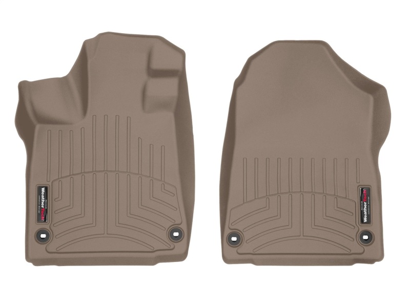 Acura MDX FloorLiner - Front - WeatherTech - DigitalFit - Tan - `22-`27
