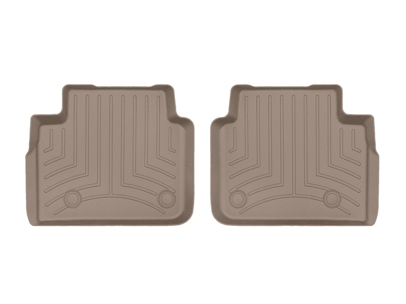 Jeep Grand Cherokee L Floor Mat Set - Rear - WeatherTech - DigitalFit - Tan - `21-`27 Jeep Grand Cherokee L Floor Mat Set - Rear - WeatherTech - DigitalFit - Tan - `21-`27