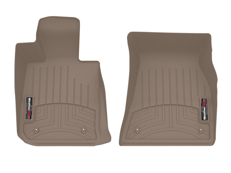 BMW M4 Floor Mats - Front - WeatherTech - FloorLiner DigitalFit - Tan - `22-`27