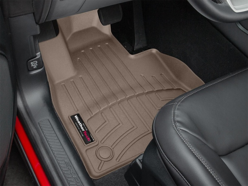 Ford Explorer FloorLiner - Front - WeatherTech - DigitalFit - Tan - `22-`27