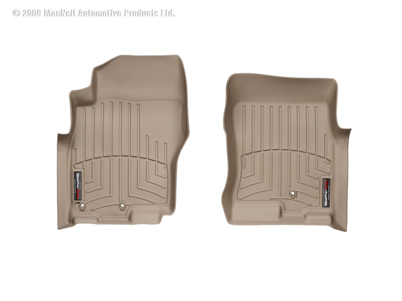 Nissan Pathfinder FloorLiner - Front - WeatherTech - DigitalFit - Tan - `08-`12