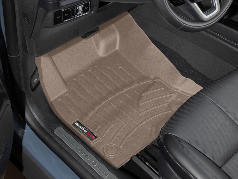 Lincoln Corsair FloorLiner - Front - WeatherTech - DigitalFit - Tan - `21-`26
