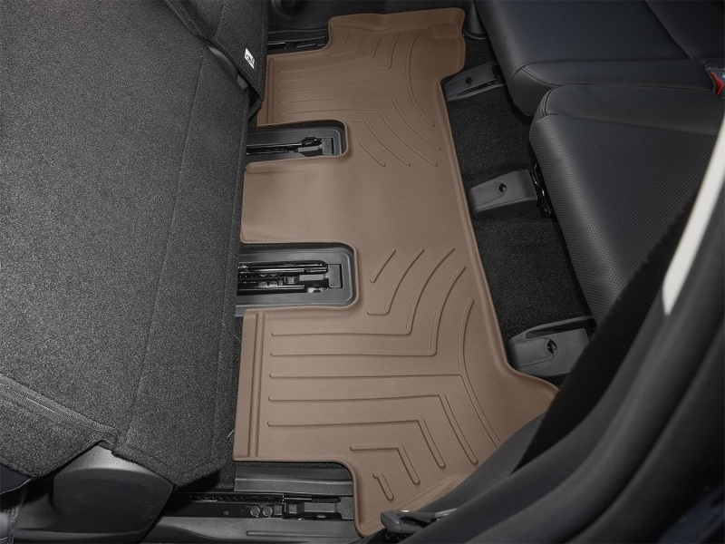 Hyundai Santa Fe Floor Mat - Rear - WeatherTech - FloorLiner HP - Tan - `24-`26
