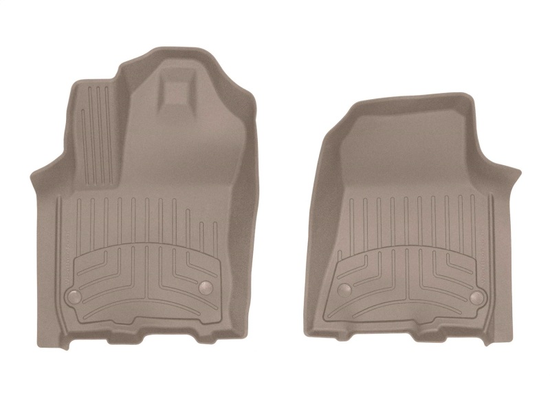 Dodge RAM 1500 Floor Mat Set - Front - WeatherTech - FloorLiner HP - Tan - 2025+