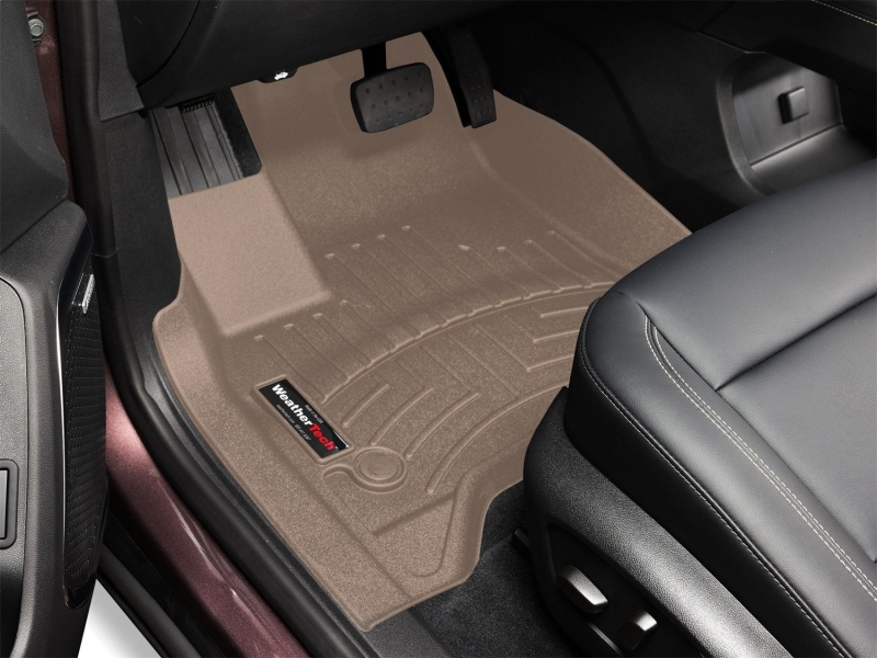 Chevrolet Traverse FloorLiner - Front - WeatherTech - DigitalFit - Tan - `24-`26