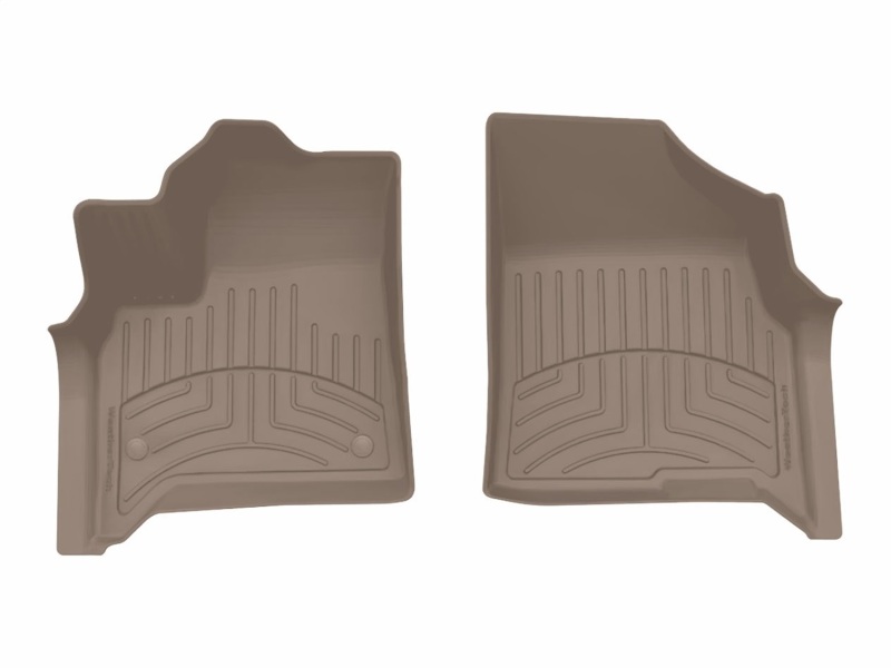 GMC Acadia Floor Mat Set - Front - WeatherTech - FloorLiner HP - Tan - `24-`25