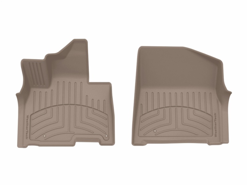 Hyundai Carnival Floor Mat Set - Front - WeatherTech - HP - Tan - `25-`26