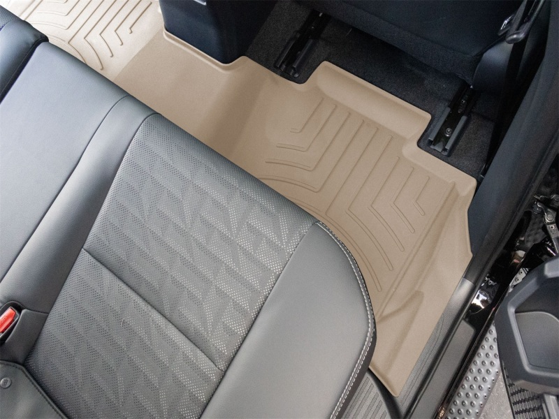 Toyota 4Runner Floor Mat Set - Rear - WeatherTech - HP - Tan - `25-`26