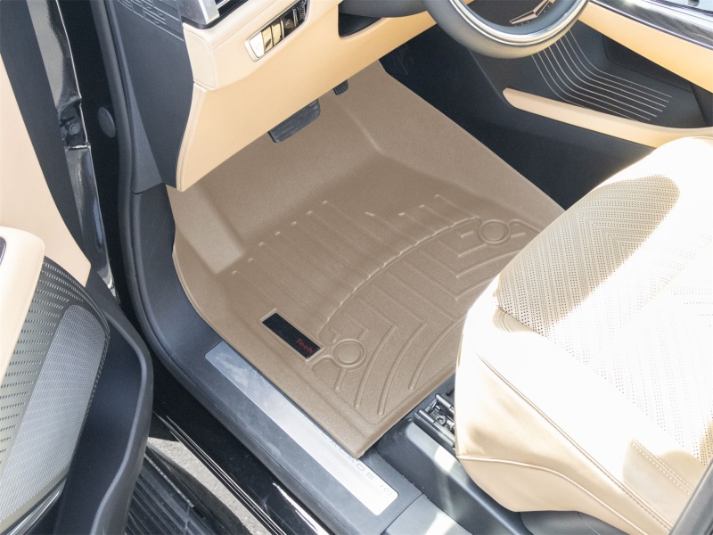 Cadillac Escalade IQ FloorLiner - Front - WeatherTech - DigitalFit - Tan - `25-`26