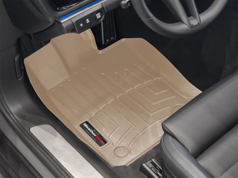 Porsche Panamera FloorLiner - Front - WeatherTech - DigitalFit - Tan - `24-`26