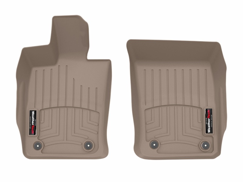Porsche Panamera FloorLiner - Front - WeatherTech - DigitalFit - Tan - `24-`26