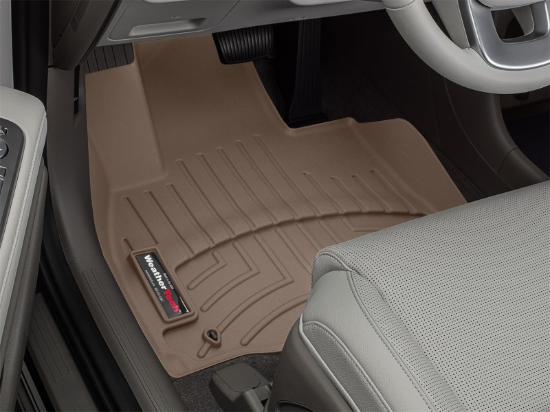 Hyundai Palisade FloorLiner - Front - WeatherTech - DigitalFit - Tan - 2026+