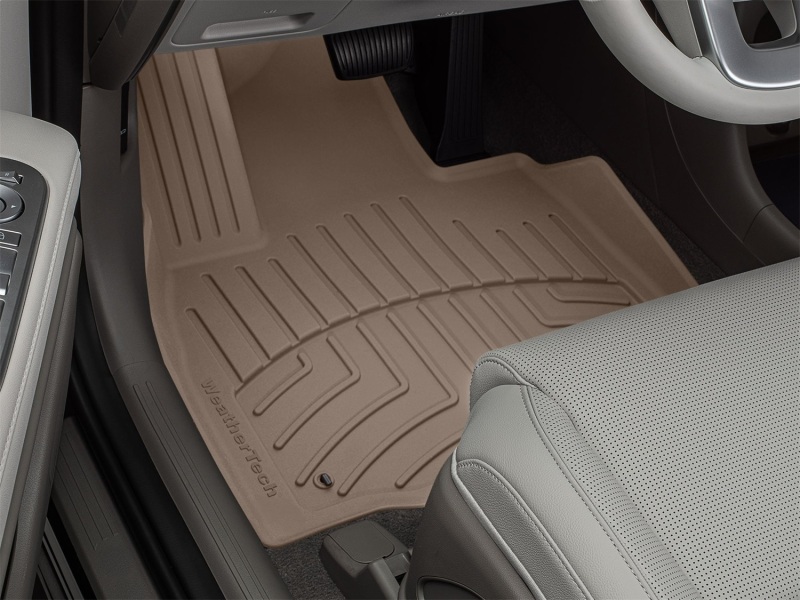 Hyundai Palisade Floor Mat Set - Front - WeatherTech - FloorLiner HP - Tan - 2026+