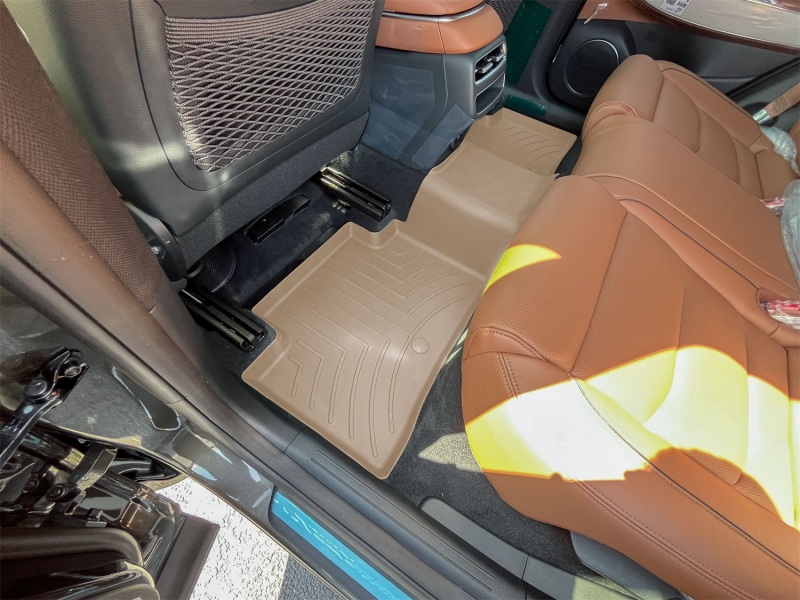 Genesis GV70 Floor Mat Set - Rear - WeatherTech - FloorLiner HP - Tan - 2026+