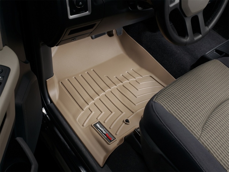 Dodge Ram FloorLiner - Front - WeatherTech - DigitalFit - Tan - `09-`13