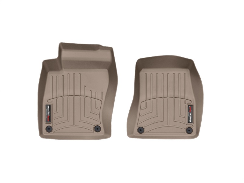 Audi A8L FloorLiner - Front - WeatherTech - DigitalFit - Tan - `06-`10