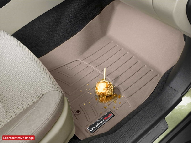 Audi S8 FloorLiner - Front - WeatherTech - DigitalFit - Tan - `06-`10