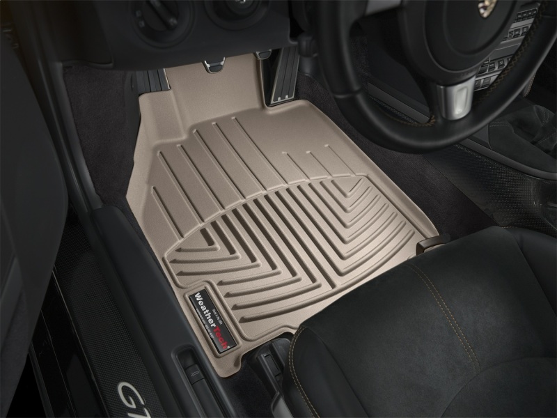 Porsche 911 FloorLiner - Front - WeatherTech - DigitalFit - Tan - `05-`11