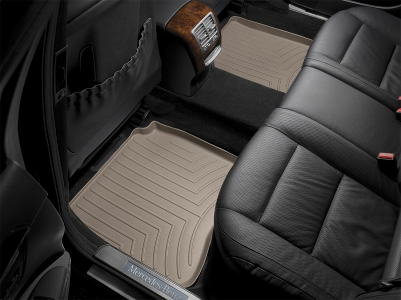 Mercedes-Benz S-Class FloorLiner - Rear - WeatherTech - DigitalFit - Tan - `07-`13
