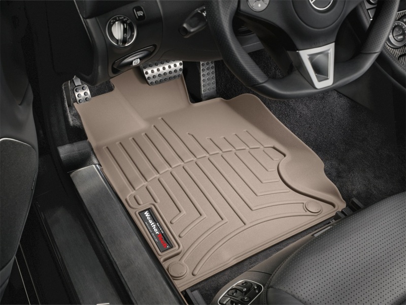 Mercedes-Benz SL-Class Floor Mat Set - Front - WeatherTech - FloorLiner DigitalFit - Tan - `08-`12