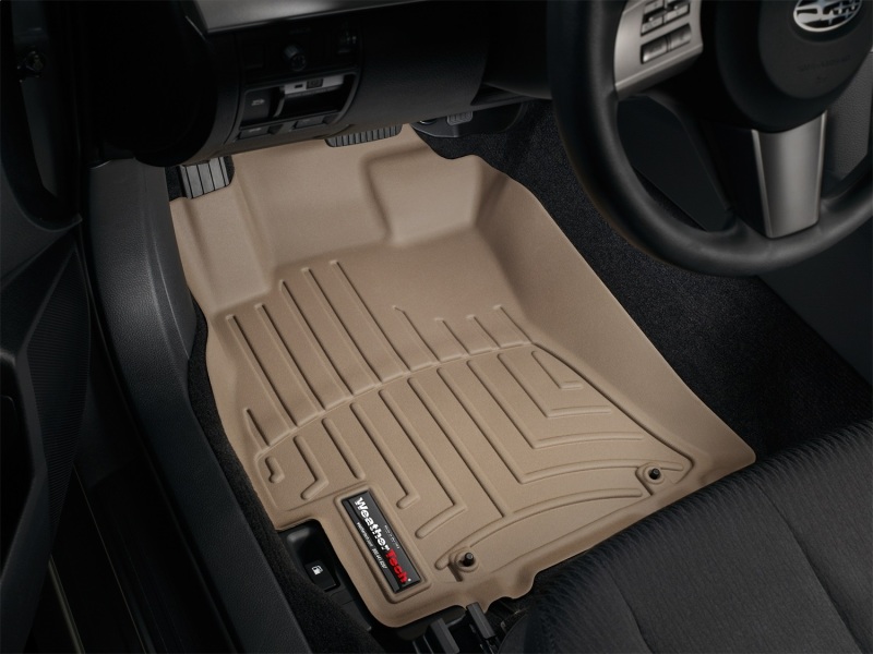 Subaru Legacy FloorLiner - Front - WeatherTech - DigitalFit - Tan - `10-`27