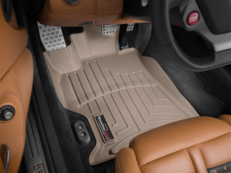 Ferrari California FloorLiner - Front - WeatherTech - DigitalFit - Tan - `10-`27