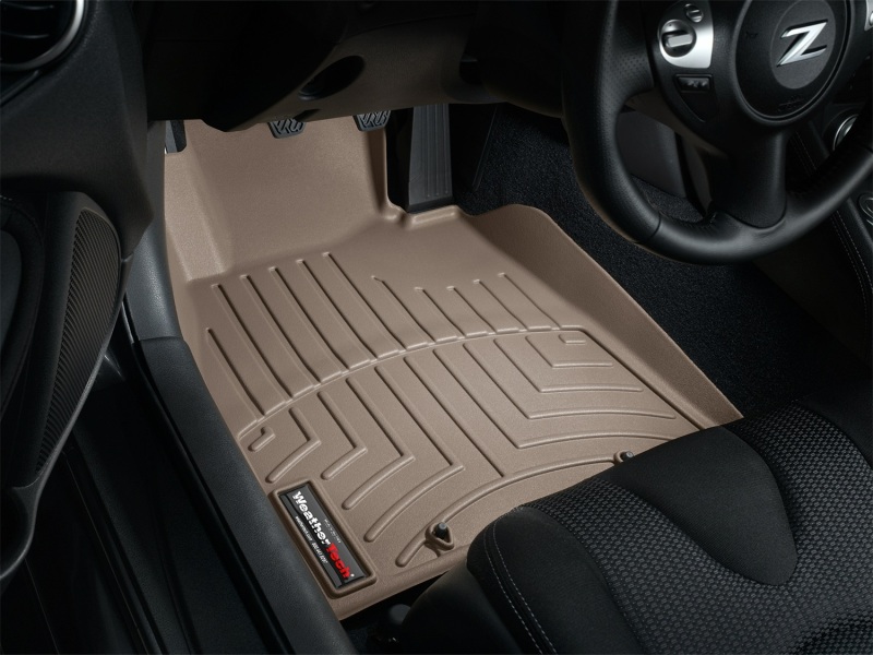 Nissan 370Z FloorLiner - Front - WeatherTech - DigitalFit - Tan - `10-`27