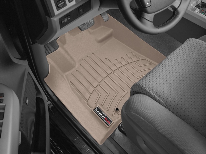 Toyota Tundra FloorLiner - Front - WeatherTech - DigitalFit - Tan - `07-`09