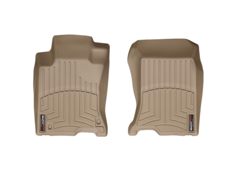 Honda Crosstour FloorLiner - Front - WeatherTech - DigitalFit - Tan - `10-`27