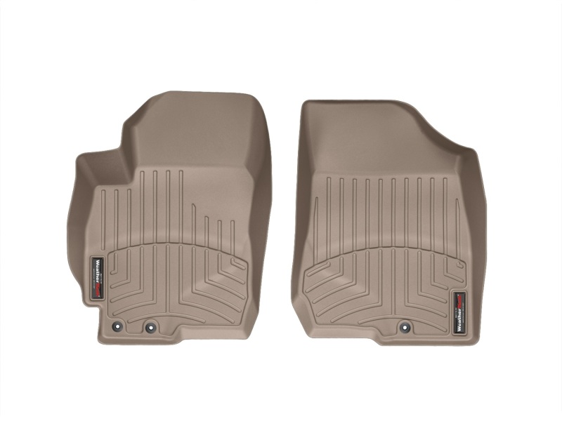 Kia Forte FloorLiner - Front - WeatherTech - DigitalFit - Tan - `10-`13