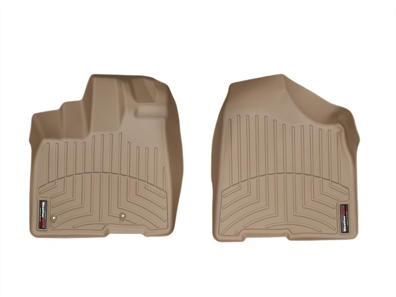 Toyota Sienna FloorLiner - Front - WeatherTech - DigitalFit - Tan - `11-`12