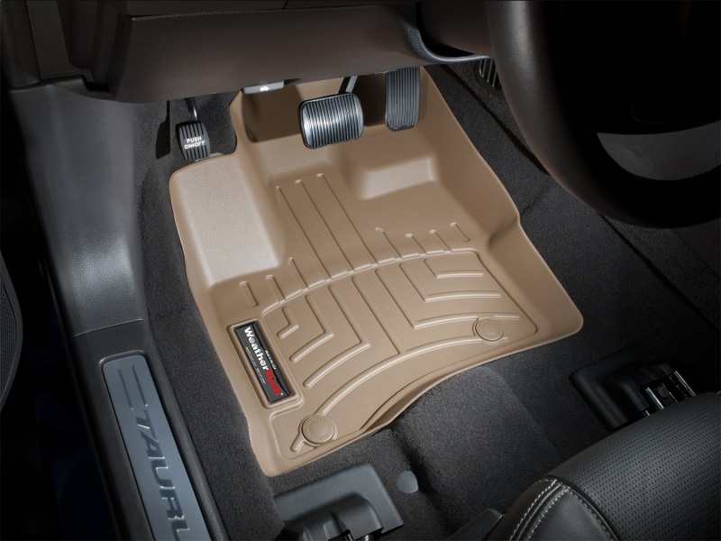 Ford Taurus FloorLiner - Front - WeatherTech - DigitalFit - Tan - `10-`27