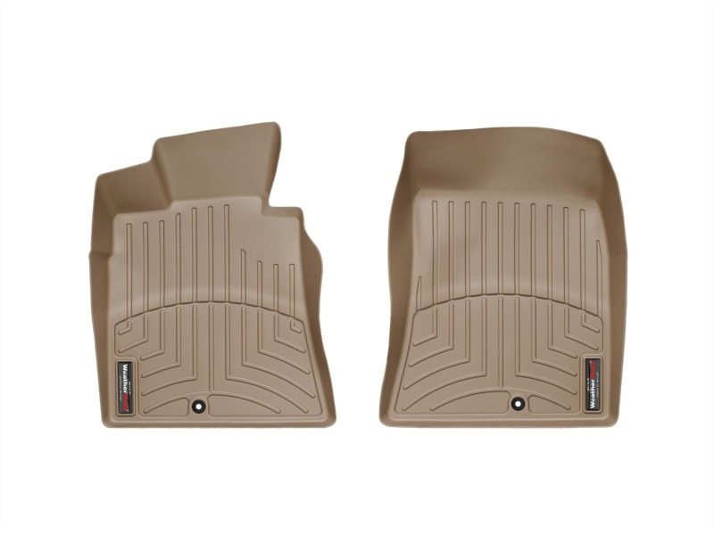 Hyundai Genesis Floor Mat Set - Front - WeatherTech - DigitalFit - Tan - `09-`10