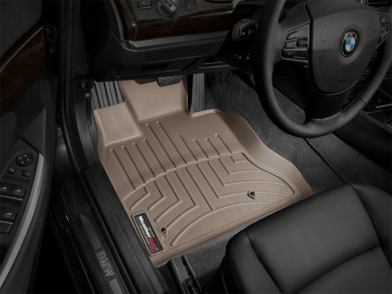 BMW 5 Series FloorLiner - Front - WeatherTech - DigitalFit - Tan - `10-`27