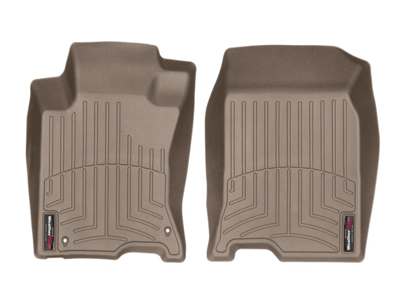 Honda Crosstour FloorLiner - Front - WeatherTech - DigitalFit - Tan - `10-`27