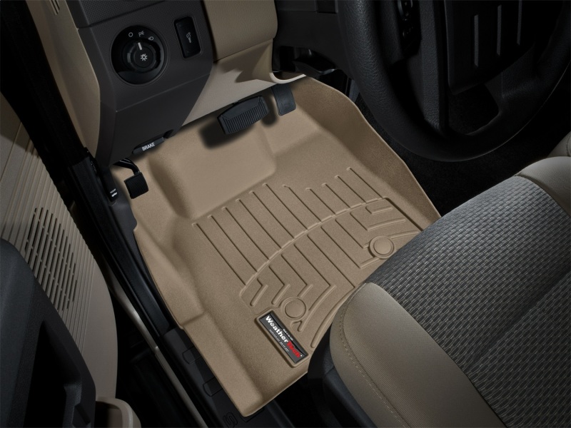 Ford F450 FloorLiner - Front - WeatherTech - DigitalFit - Tan - `11-`27