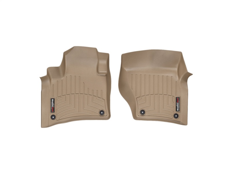 Porsche Cayenne FloorLiner - Front - WeatherTech - DigitalFit - Tan - `11-`27