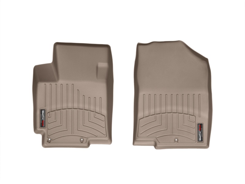 Hyundai Accent FloorLiner - Front - WeatherTech - DigitalFit - Tan - `12-`27