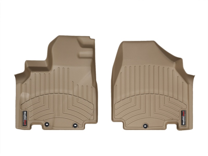 Honda Odyssey FloorLiner - Front - WeatherTech - DigitalFit - Tan - `11-`27