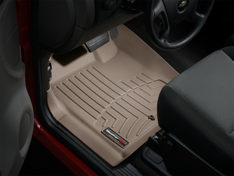 Chevrolet Silverado FloorLiner - Front - WeatherTech - DigitalFit - Tan - `07-`13
