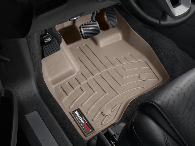 Ford Explorer FloorLiner - Front - WeatherTech - DigitalFit - Tan - `11-`27