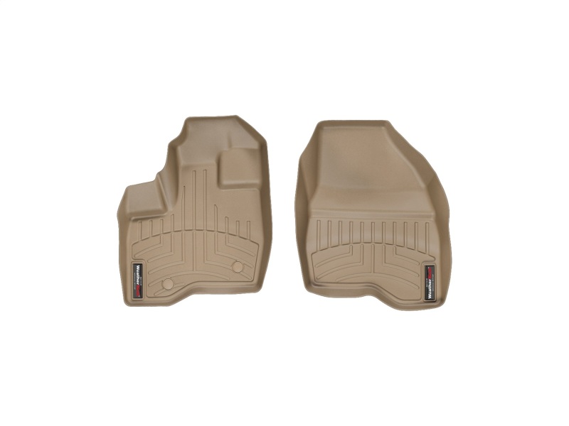 Ford Explorer FloorLiner - Front - WeatherTech - DigitalFit - Tan - `11-`27