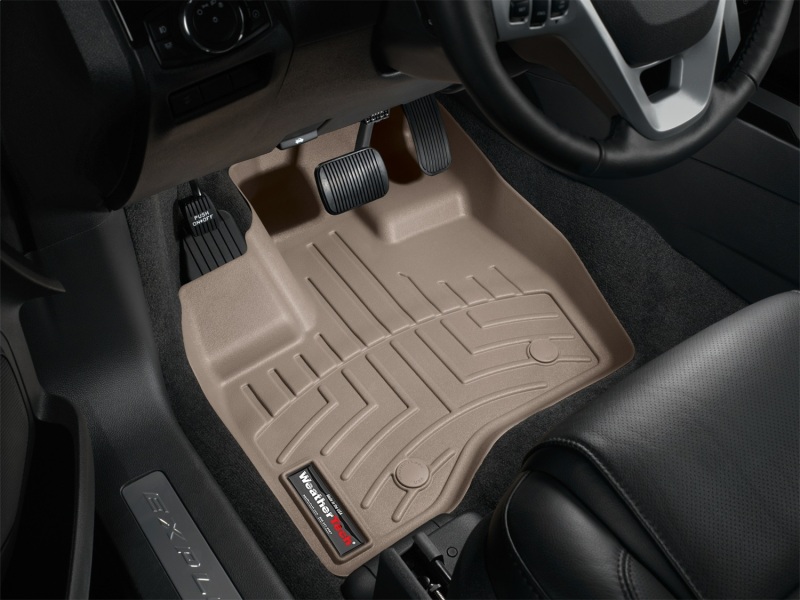 Ford Explorer FloorLiner - Front - WeatherTech - DigitalFit - Tan - `11-`27