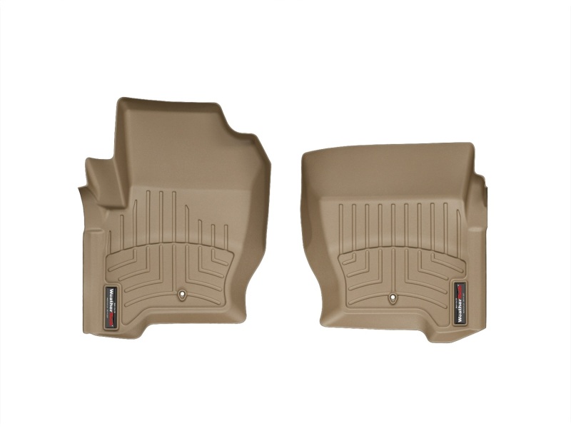 Land Rover LR3 Floor Liners - Front - WeatherTech - FloorLiner DigitalFit - Tan - `08-`09