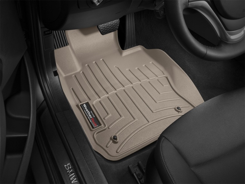 BMW X1 FloorLiner - Front - WeatherTech - DigitalFit - Tan - `13-`27