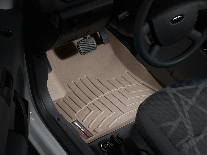 Ford Transit Connect FloorLiner - Front - WeatherTech - DigitalFit - Tan - `09-`13
