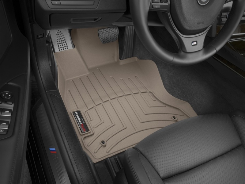 BMW 7 Series Floor Mats - Front - WeatherTech - FloorLiner DigitalFit - Tan - `10-`27
